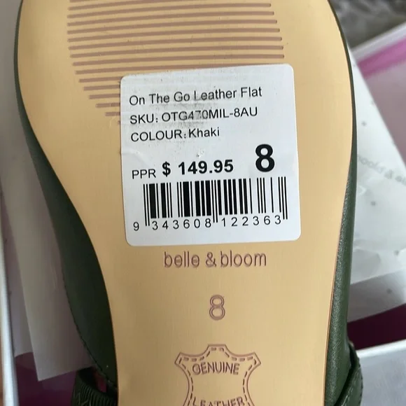 Belle & Bloom leather flats new in box - Picture 5 of 5